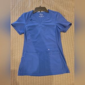 Galaxy Blue Cherokee iFlex Women's Scrubs Top